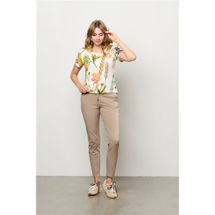 Andco Woman tshirt Vere Flower wit
